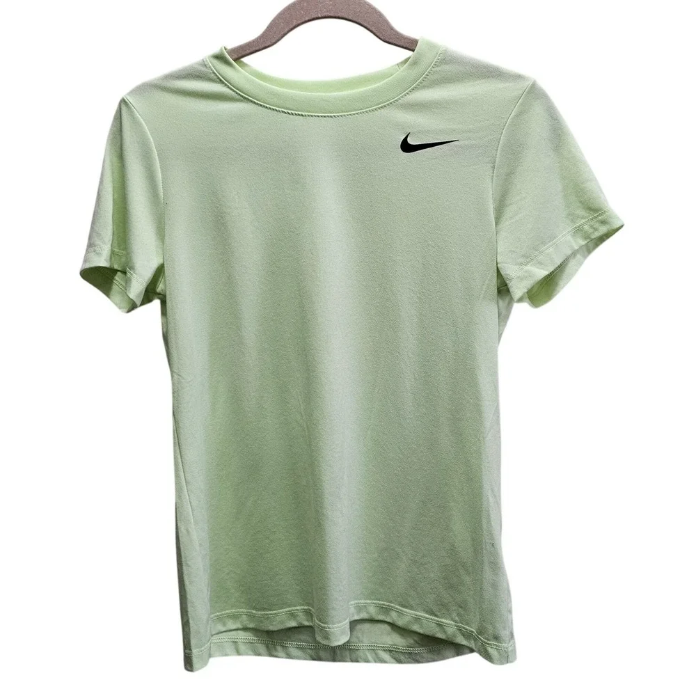 Nike Womens Dri-FIT‎ Short Sleeve Performance T-Shirt Light Lime Green Small